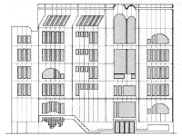 elevation for Ramaz School by James S. Rossant, Conklin + Rossant elevation for Ramaz School by James S. Rossant, Conklin + Rossant